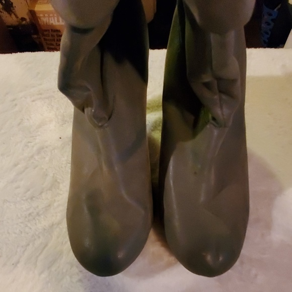 ICORA Womens Ankle Boots Booties Gray Heels - Picture 4 of 8